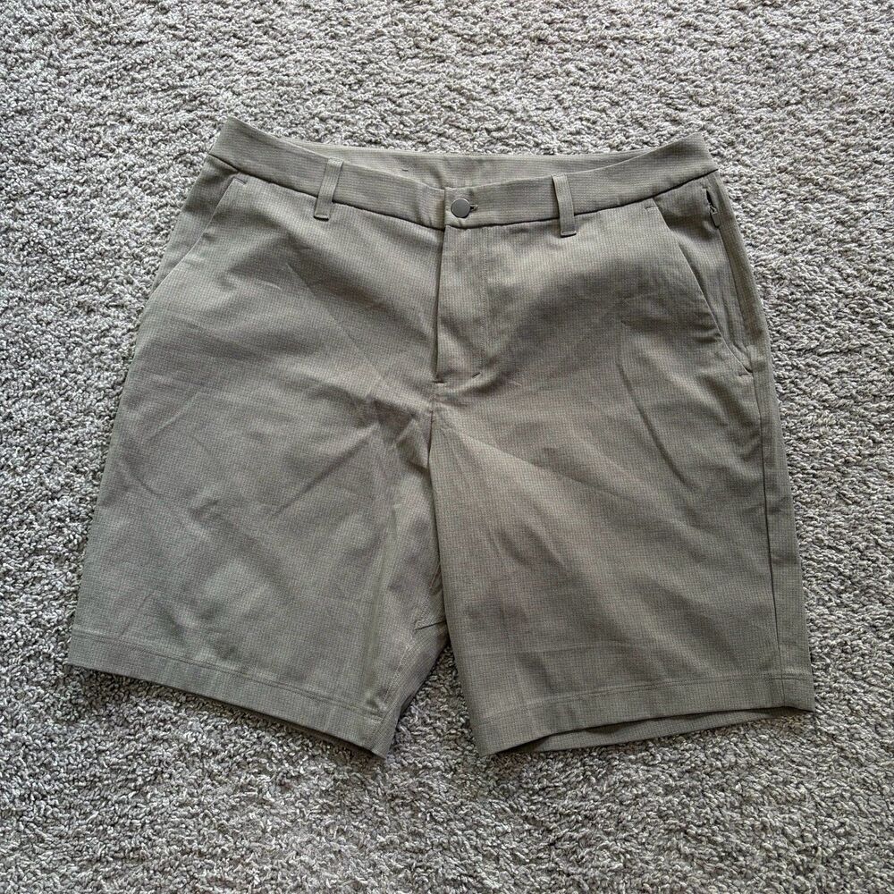 Lululemon ABC Classic Fit Shorts 9” Wovenair Rover Brown Chino Golf Men’s 34